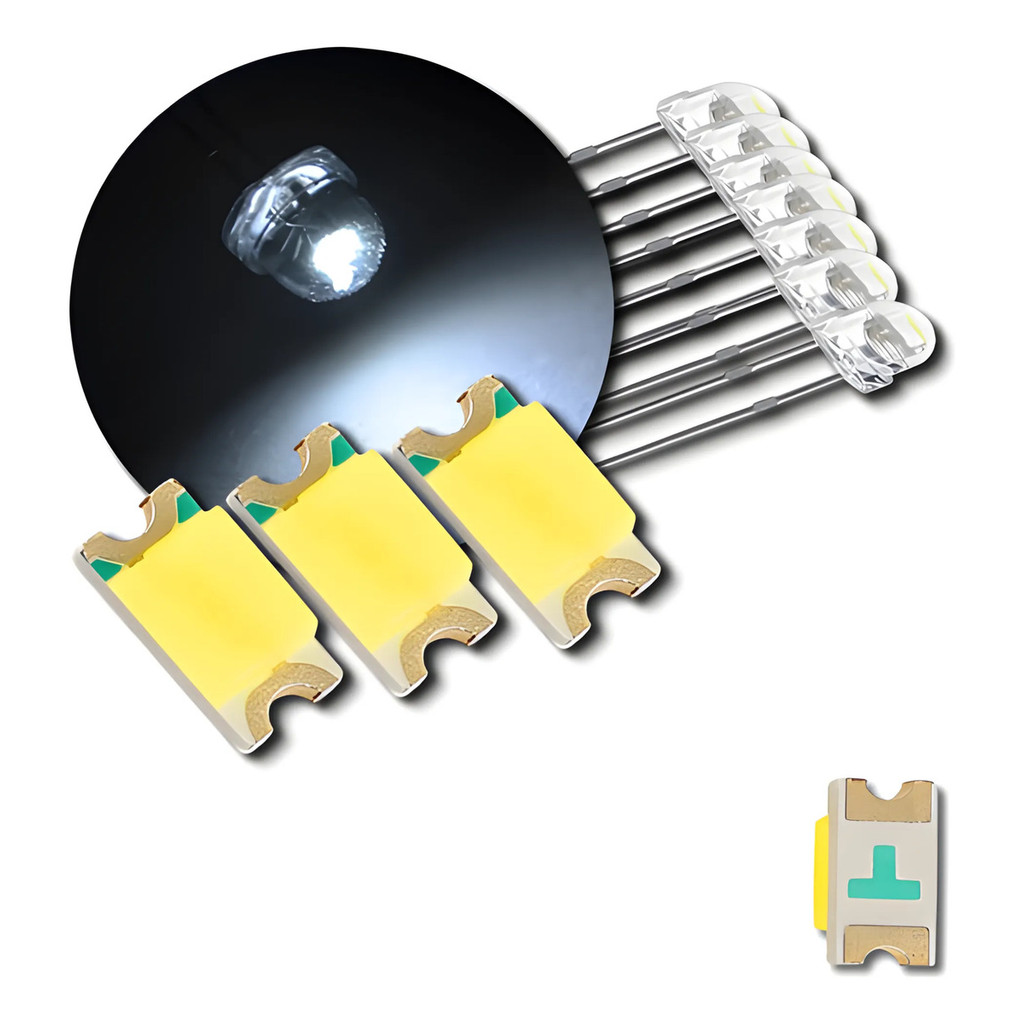 Kit 9 Led Branco Para Botao Vidro Eletrico Chave Farol Astra