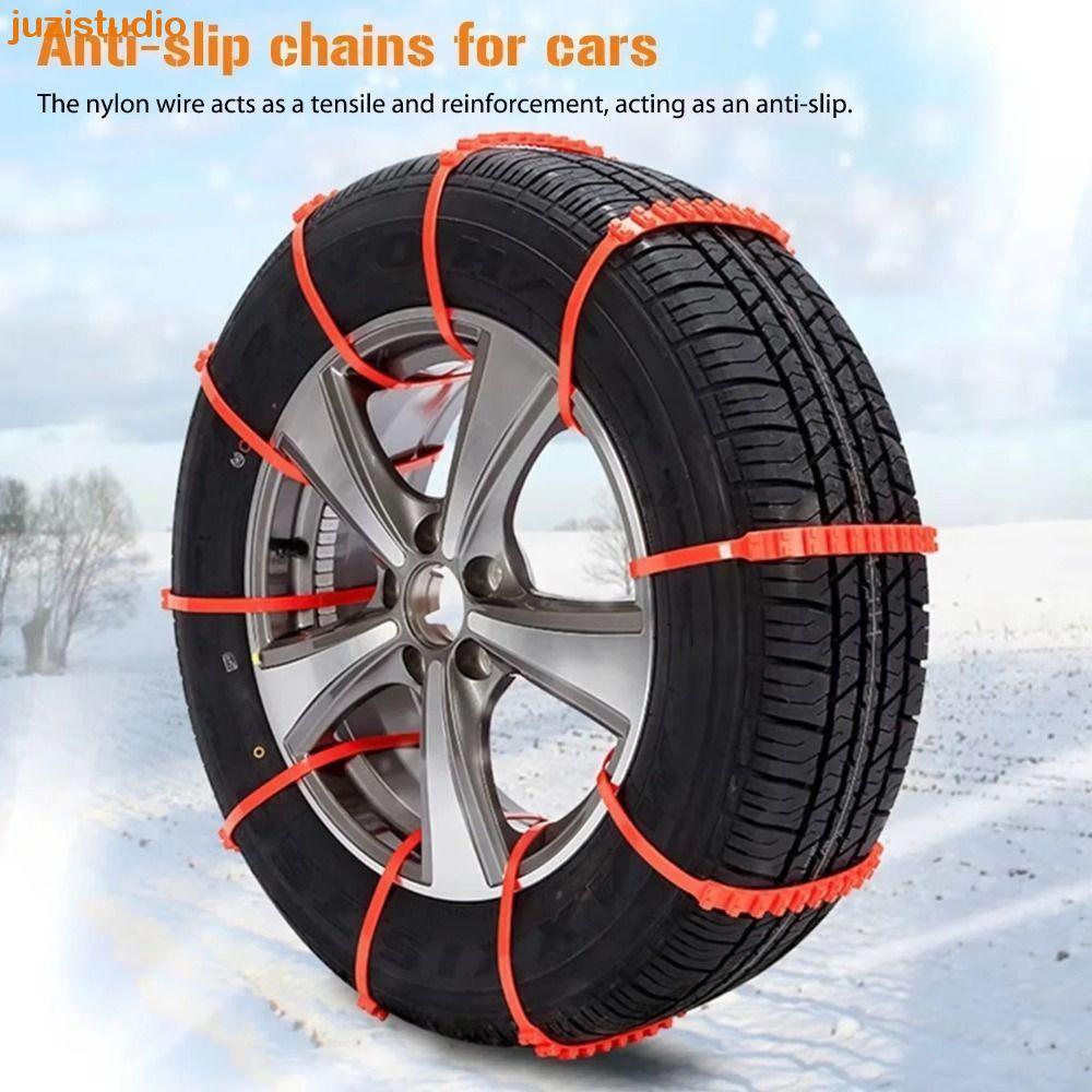 JUZISTUDIO 10/20Pcs Corrente De Rodas De Carro , Correntes De Neve Antiderrapantes Universais De Resistência À Corrosão 