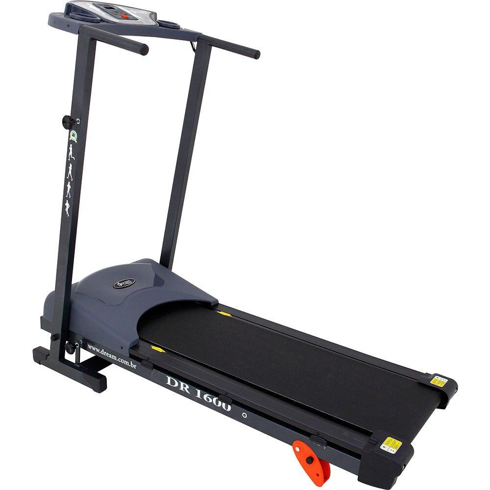 Esteira Elétrica Dream Dobrável DR1600, 5 funções - Preta em Oferta na Shopee