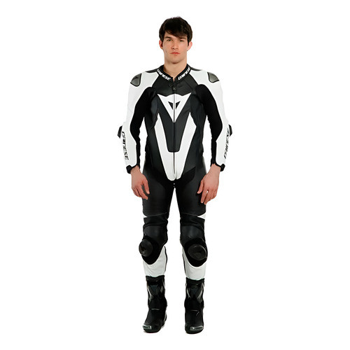 Macacão Dainese Laguna Seca 5 1 Pc Preto E Branco Pista Race