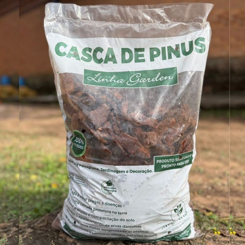 Casca de Pinus Polida Pronto pra uso  - 6kg