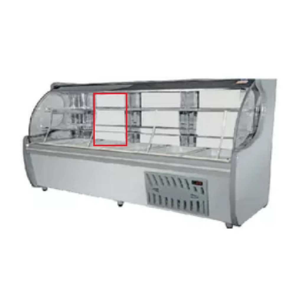 2x Borracha Para Expositora - POLOFRIO ou POLAR evrtc-080- 61x52cm ENCAIXE CANALETA