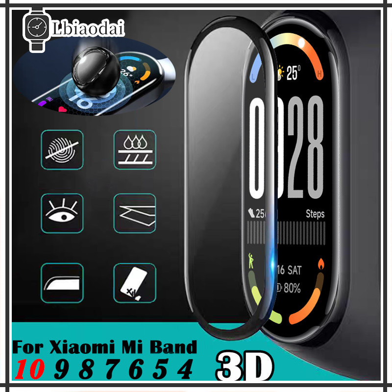 Película Vidro Temperado / Hydrogel TPU Soft Para Relógio Smartwatch Mi Band 10 9 8 7 6 5 4 / Xiaomi Miband 10 9 8 NFC