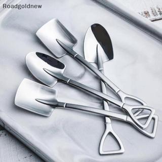 RGN 4 Pçs/set Pá Retro De Aço Inoxidável Colher De Café Sorvete Chá Criativa NW em Oferta na Shopee