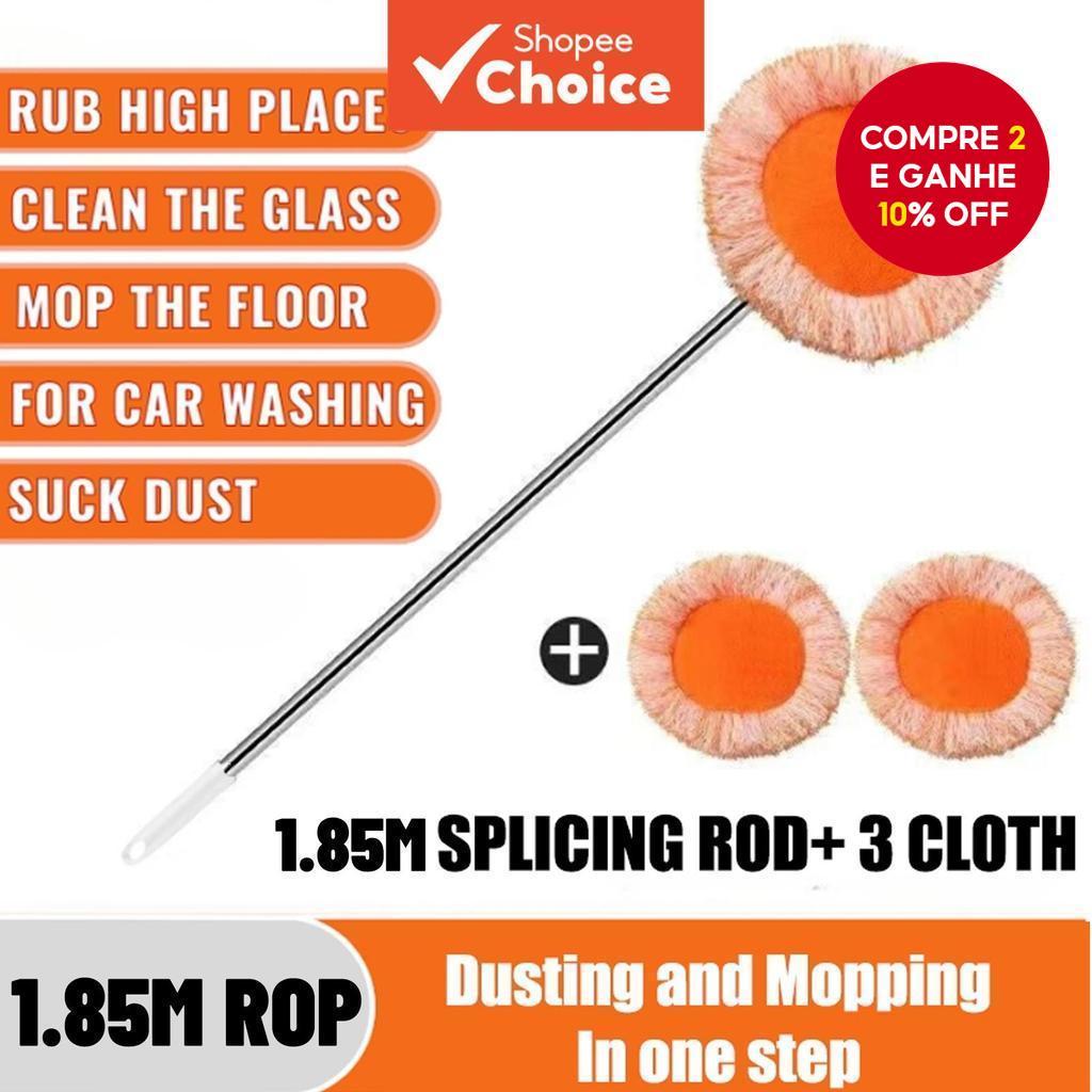 Esfregona Telescópica De Girassol : Ferramenta Doméstica Essencial Para Limpeza De Tetos E Paredes Empoeiradas Em Salas 