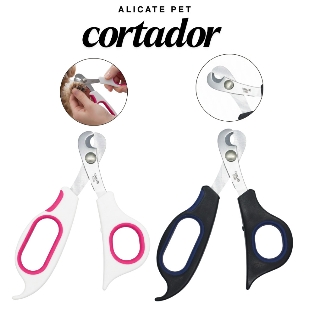 Maquina Para Tosar Tesoura De Unha Pet Profissional  Pratico e Seguro Alicate Corta Unha Pet