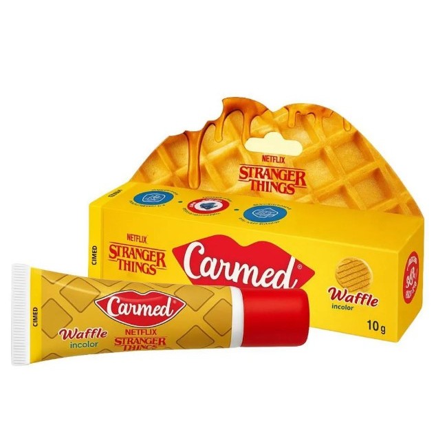 Carmed Hidratante Labial Waffle Stranger Things 10g em Oferta na Shopee