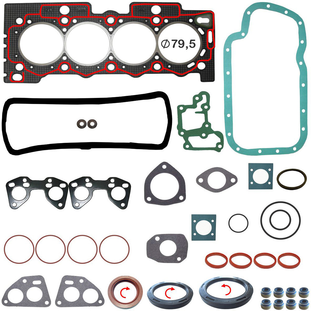 Junta de Motor Bastos para Peugeot 206 1.6 8V PASSION RALLYE SOLEIL Gasolina 1998 até 2001 - Cod. 1510132PKR