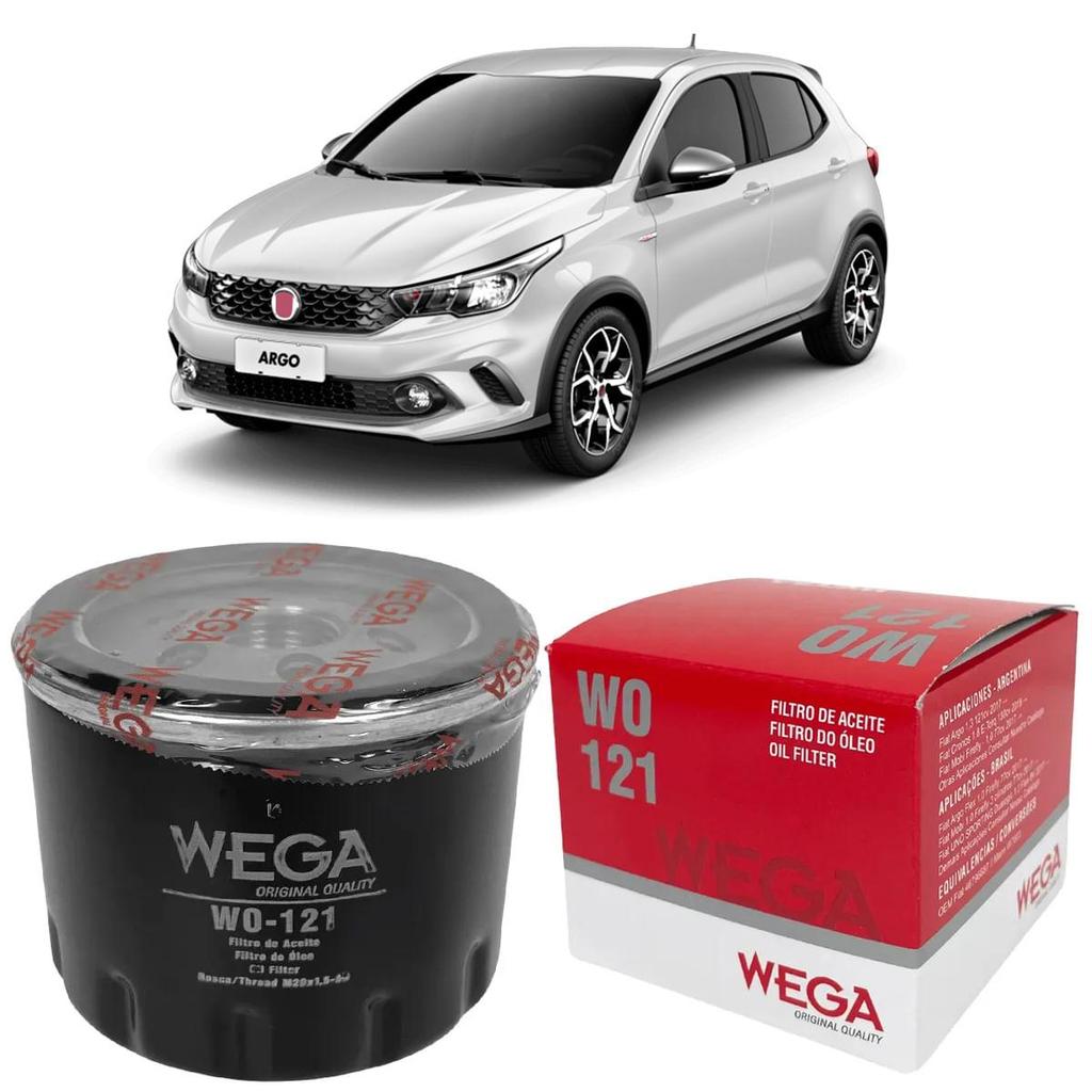 Filtro Óleo Fiat Argo Flex 1.0/1.3 2017 a 2025 WEGA WO-121 em Oferta na Shopee