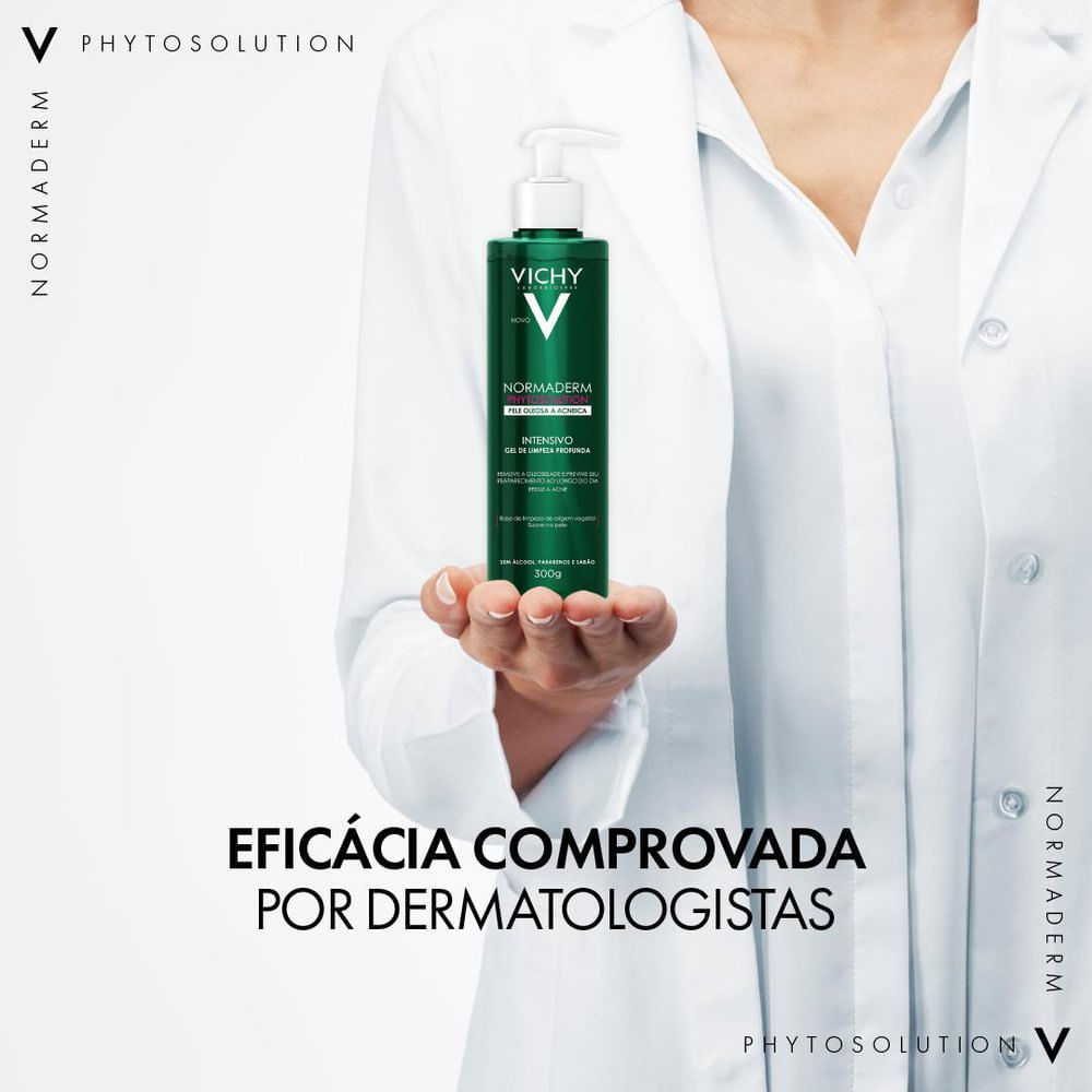 Detalhes do Normaderm Phytosolution Vichy Gel Intensivo de Limpeza Profunda Facial 300g