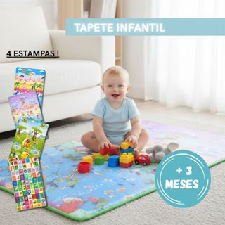 Tapete Térmico Infantil Bebê GRANDE 2 metros Estampas Atividades Educativo Tapetinho Lavável em Oferta na Shopee