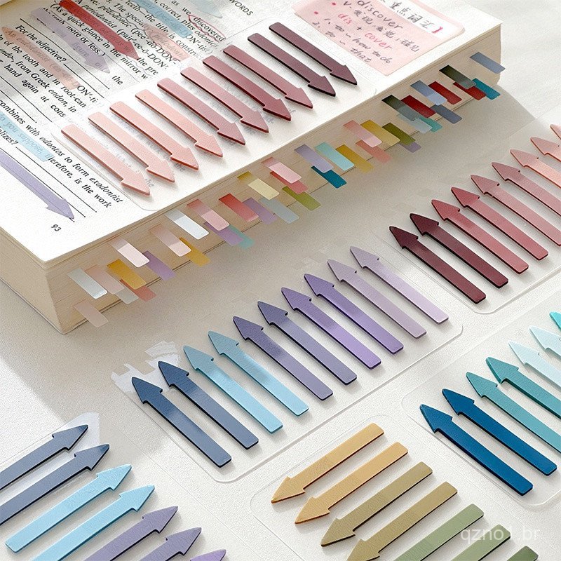 200 Folhas [Série Flecha] Diário Simples Notas Adesivas Papel Impermeável Bloco de Notas para Raspagem Suprimentos Escol
