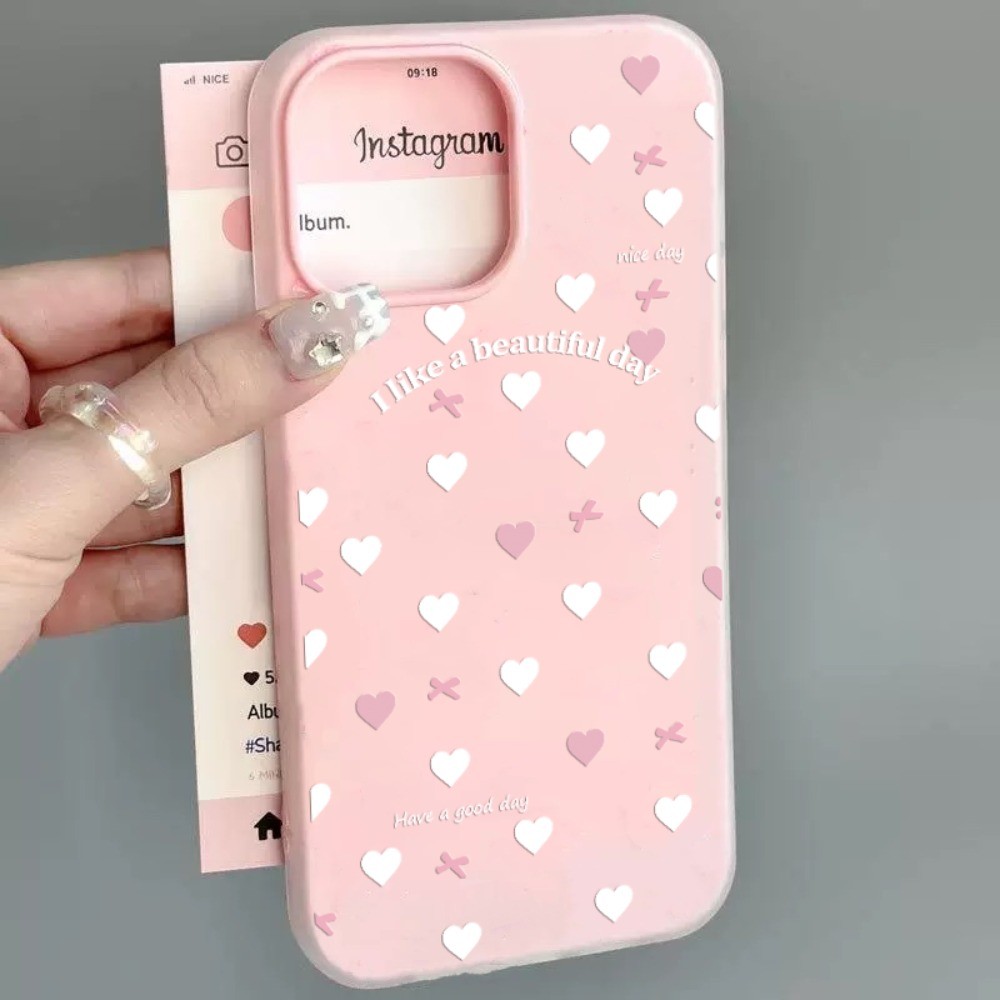 Capa Para Samsung A17 A07 A26 A06 A16 A05 A15 A14 A13 A04S A34 A23 A32 A51 A71 A12 A52 A72 2 Em 1 Branco Amor Coração Ar