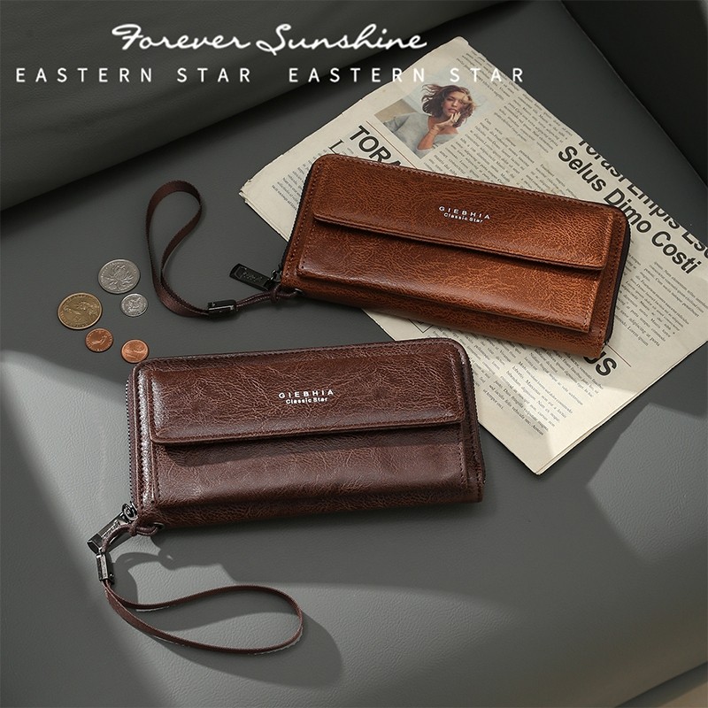 Pasta Couro PU A4 Zíper Organizador Documento Escritório Premium Resistente Fashion Beauty Profissional