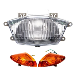 Bloco Óptico Biz 100 Farol C/piscas Amarelos 1998 Até 2005
