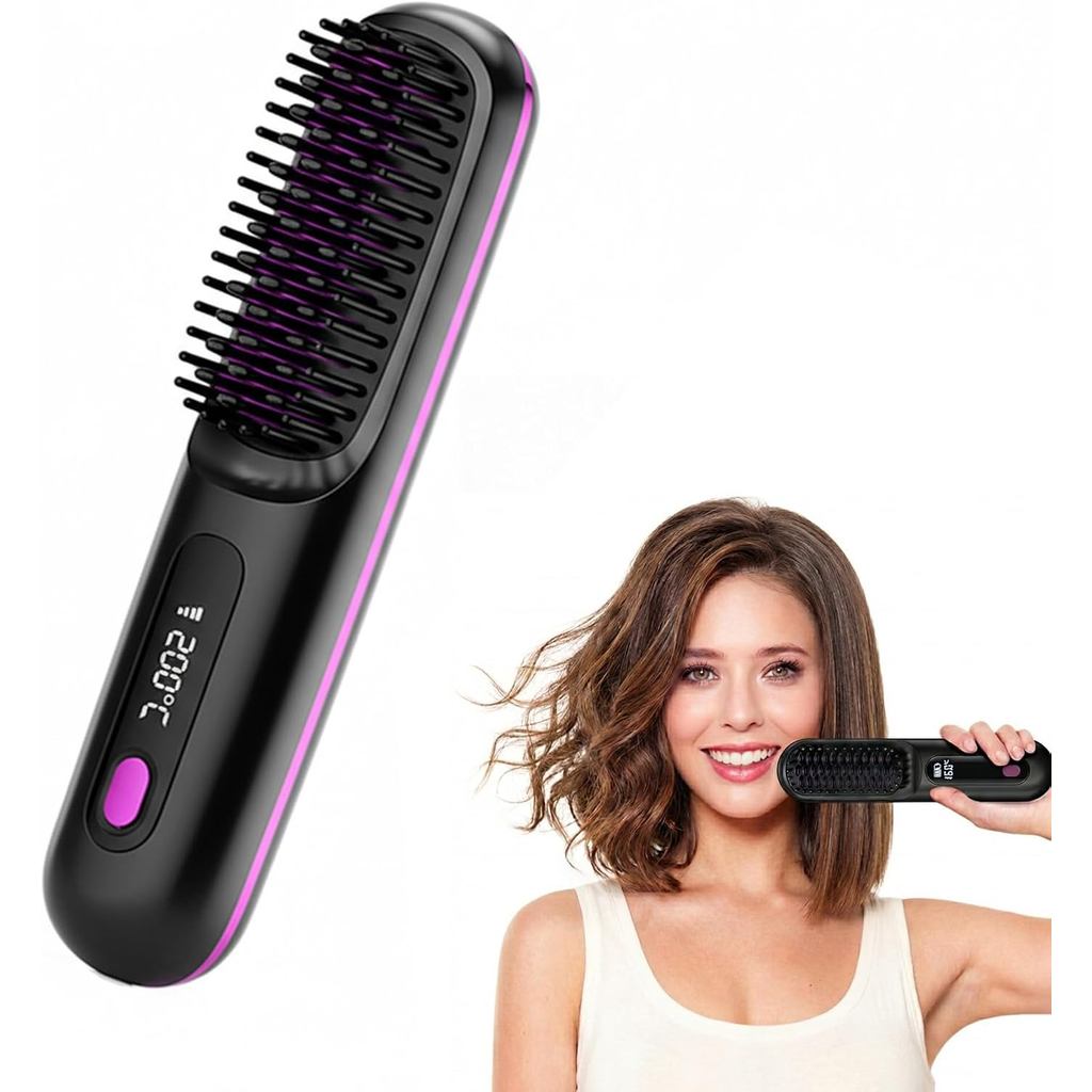 Escova de Estilização Cefryna para Cabelos Curtos, Go Brush Pro para Cabelos Curtos, A Primeira Escova Inteligente para 