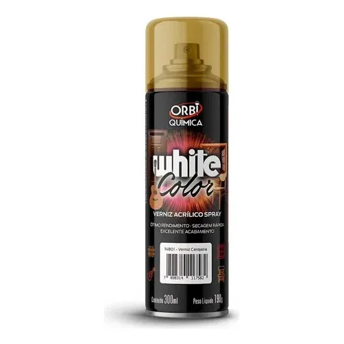 Orbispray Verniz Acrílico Cerejeira 190g Secagem Rápida Cerejeira Verniz Acrílico