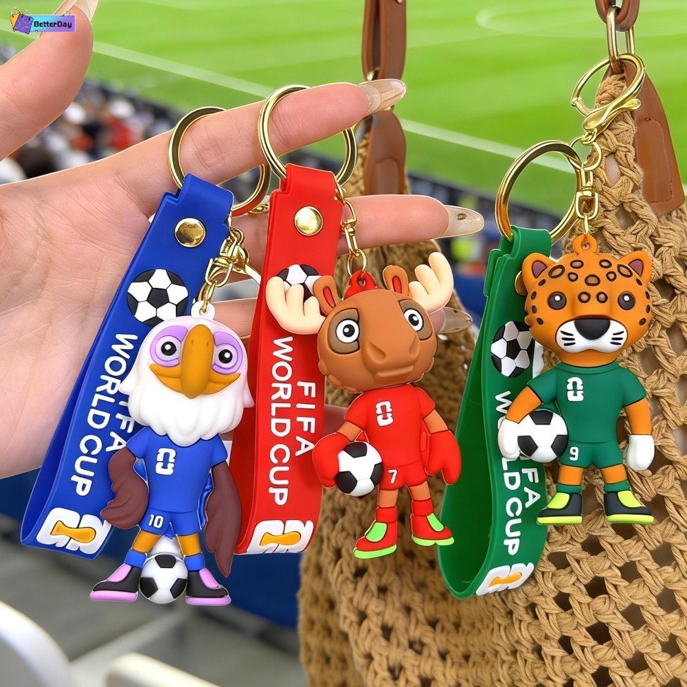 2026 Jogo De Futebol Chaveiro Pingente Copa Do Mundo FIFA Mascote Mochila Pendurado Decoração Presente