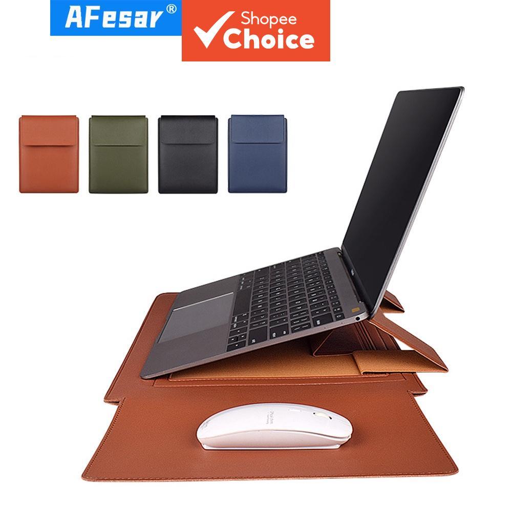 Suporte Multifuncional Capa Para Laptop Material De Couro PU Adequado Protetor Air & Pro 13/15 , 11/12/15.4 Polegadas