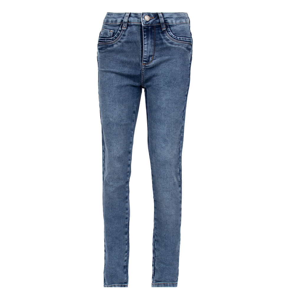 Calça Jeans Feminina Sawary Levanta Bumbum Azul Escuro