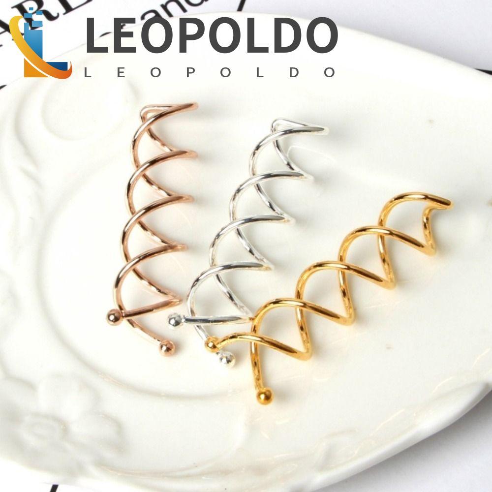 LEOPOLDO 5 Peças De Grampo De Parafuso , Prendedor De Cabelo Espiral De Fada Torcido , Enfeites Invisíveis