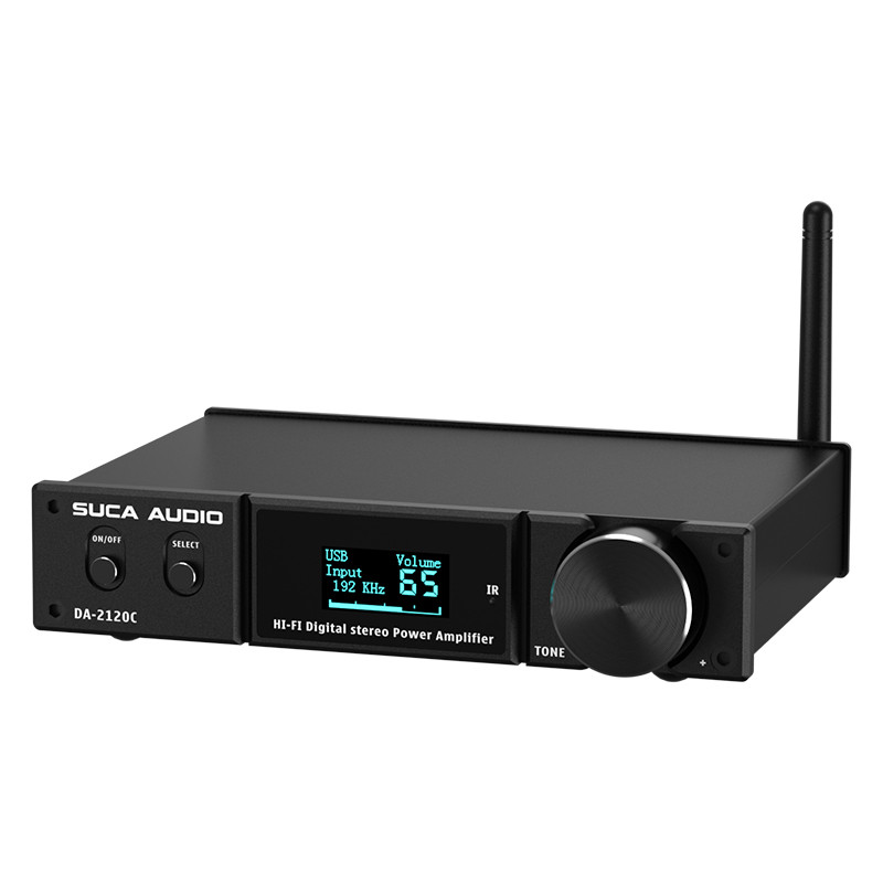 SUCA AUDIO DA-2120C HiFi Amplificador Bluetooth 240w com Subwoofer, Amplificadores USB DAC 2.1 para Áudio Doméstico