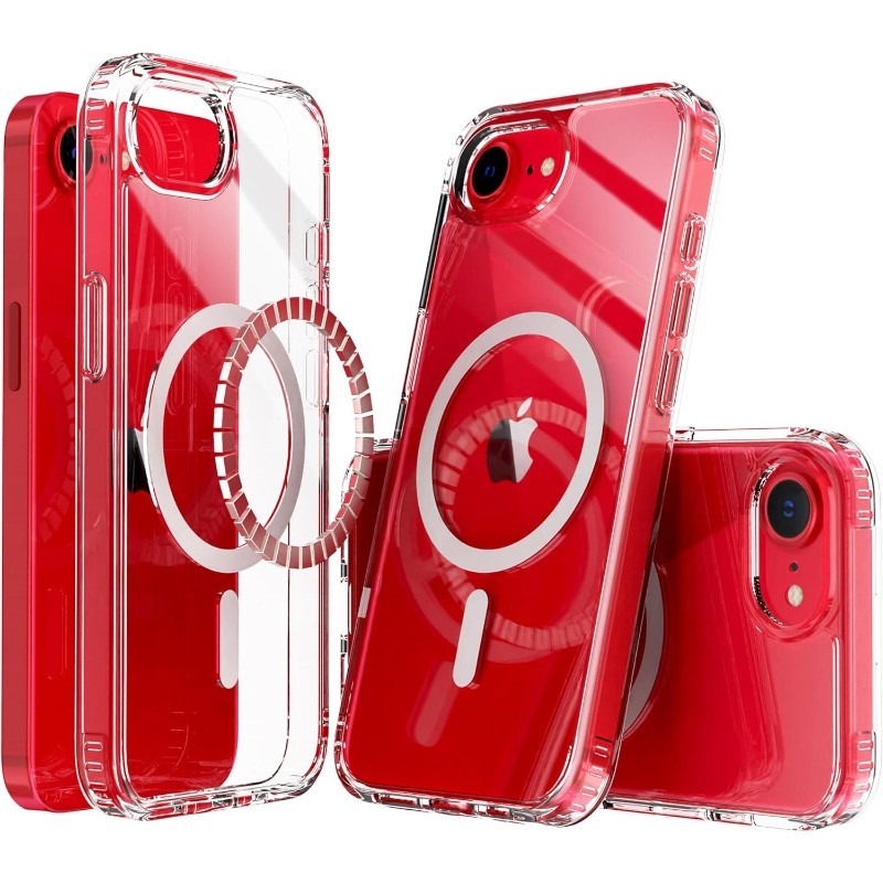 Capa de Celular: para iPhone 16e 17e Compatível com Magnética, Cristalina 16e/17e/17/16/15/14/13/12/11