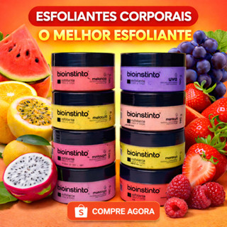 Kit 6 Esfoliante corpo Banho Premium Hidratação Produnda Skin care Diversas Fragrancias Atacado 180g em Oferta na Shopee