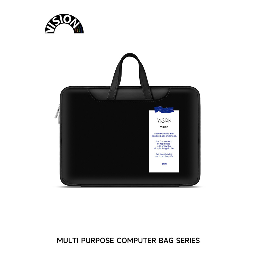 Bolsa para Laptop VISION Simple Label portátil adequada para Apple macbook 15: 20 cm Xiaoxin air13.3 Huawei matebook Len