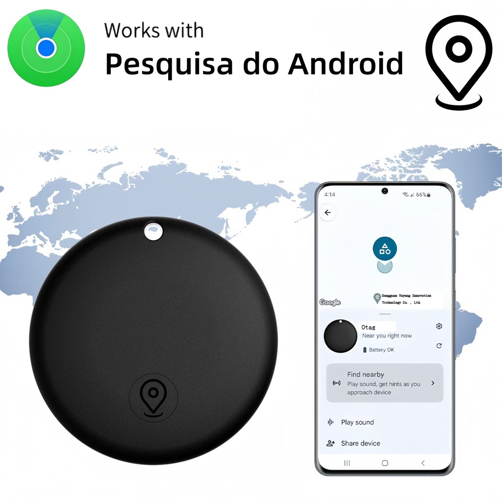 Rastreador Smart Tag Android Certificado App Oficial Distância Global GPS