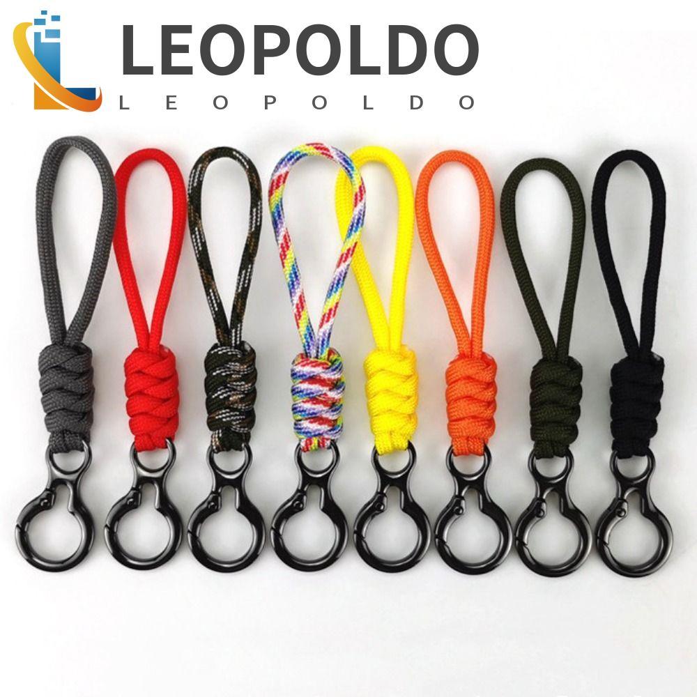 Chaveiro LEOPOLDO Paracord , De Corda De Guarda-Chuva Anti-Perda Para Mochila Tecido Trançado Com Pingente De Bolsa