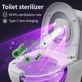 Esterilizador De Banheiro UV Elétrico Inteligente ​ Lâmpada À Prova D'água Com Limpador De Comprimidos De Aromaterapia