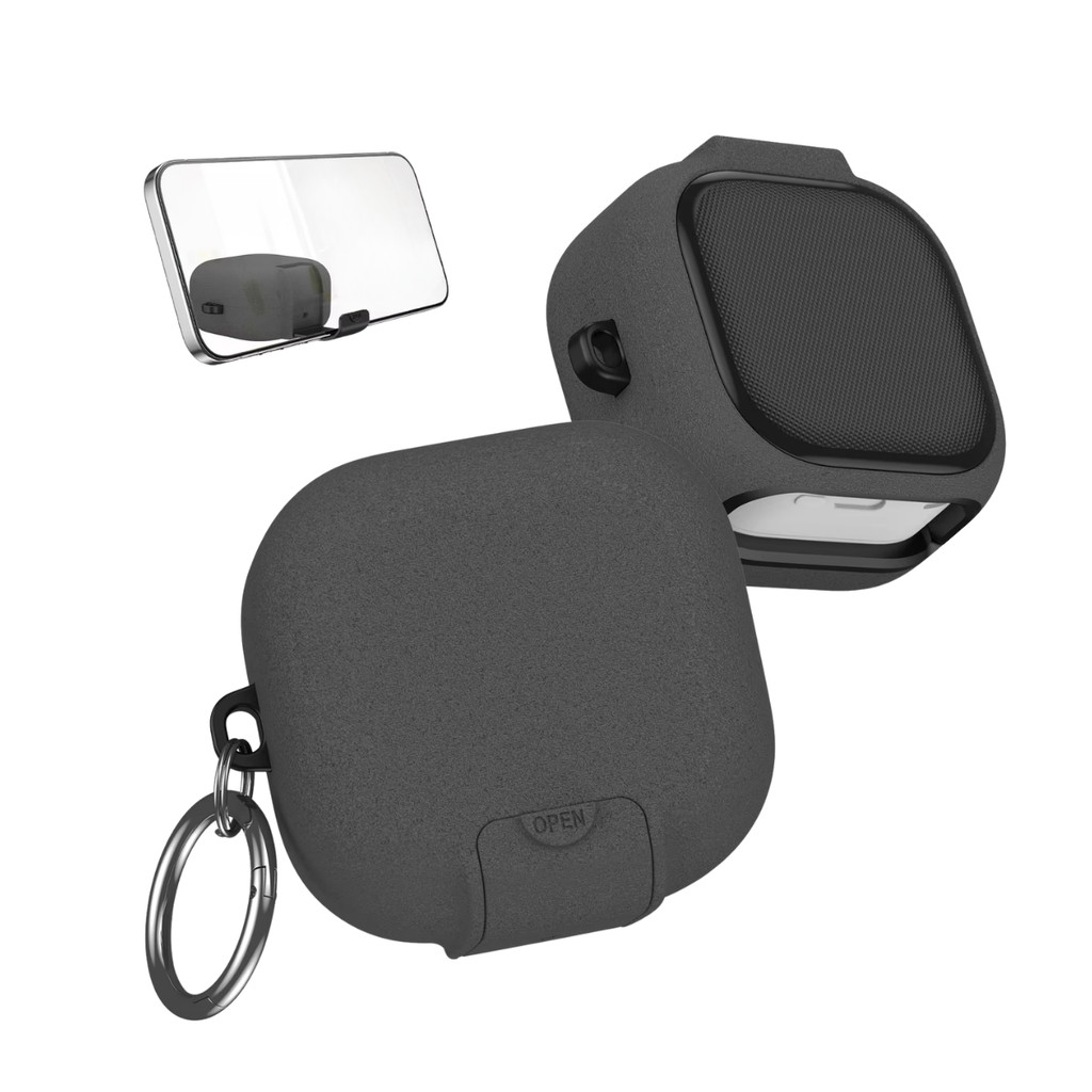 Capa Protetora Urban Nerdcase para Samsung Galaxy Buds 4, Cinza, Com Suporte Ada