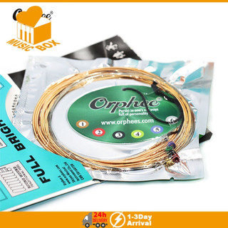 Cordas Orphee Para Guitarra Acústica Série QA Fósforo Bronze Enrolamentos Nano Revestimento Peças De