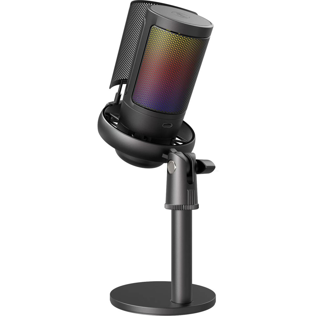 Microfone Gamer Fortrek MIC10 RGB Áudio Profissional para Suas Lives e Streams