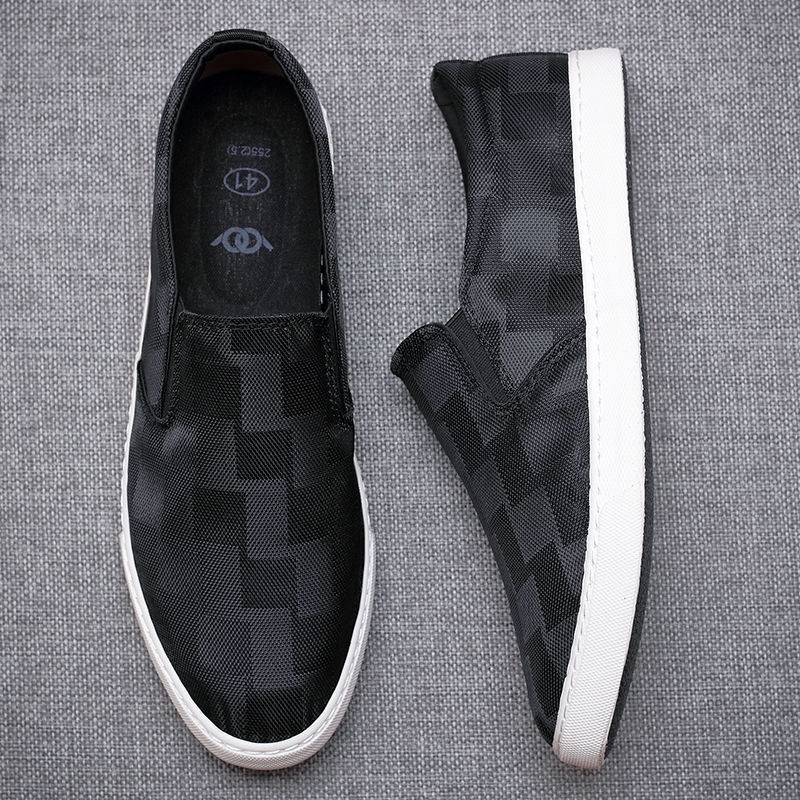 2026 novo estilo sapatos de lona sapatos masculinos verão respirável sapatos casuais tênis masculinos deslizamento-em ve