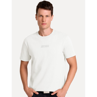 Camiseta John John Masculina Regular Fit Brand Relief Branca 41.54.1008 05 em Oferta na Shopee