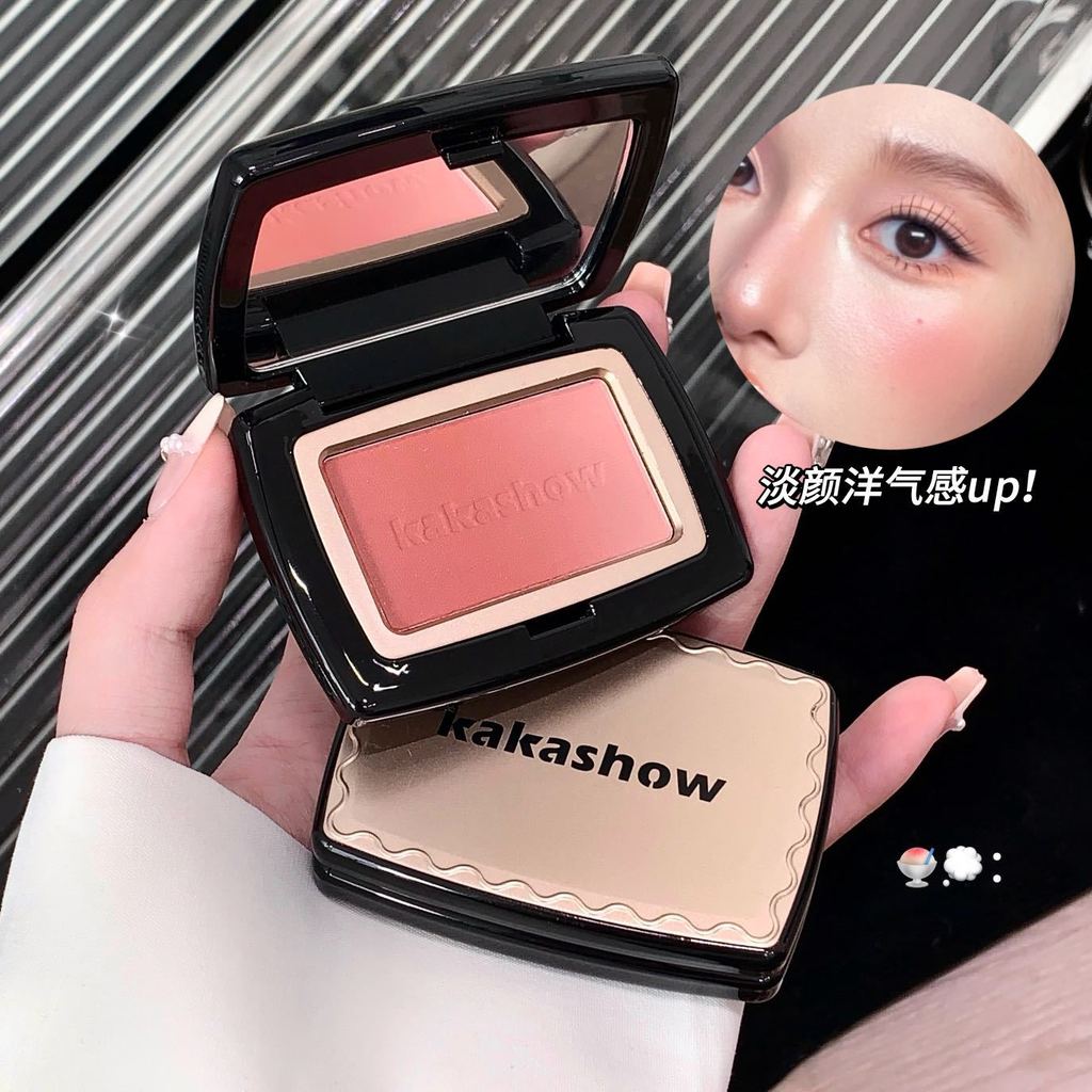 [Estoque pronto] kakashow Happy Color Gradiente Blush Fino Piscando Delicado Renderização de Cores Natural Estilo Corean