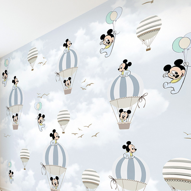 Disney Mickey Baby Papel de Parede M² ADESIVO PAREDE TODA + Nome ESCOLHA SUA MEDIDA