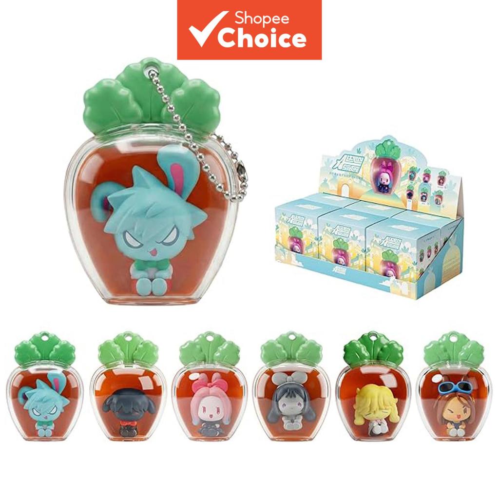 Chaveiro De Cenoura Com Caixa Cega Da Série Alien Stage Rabbit Mini Estatueta , Pingente Oficial De Bolsa Misteriosa Ani