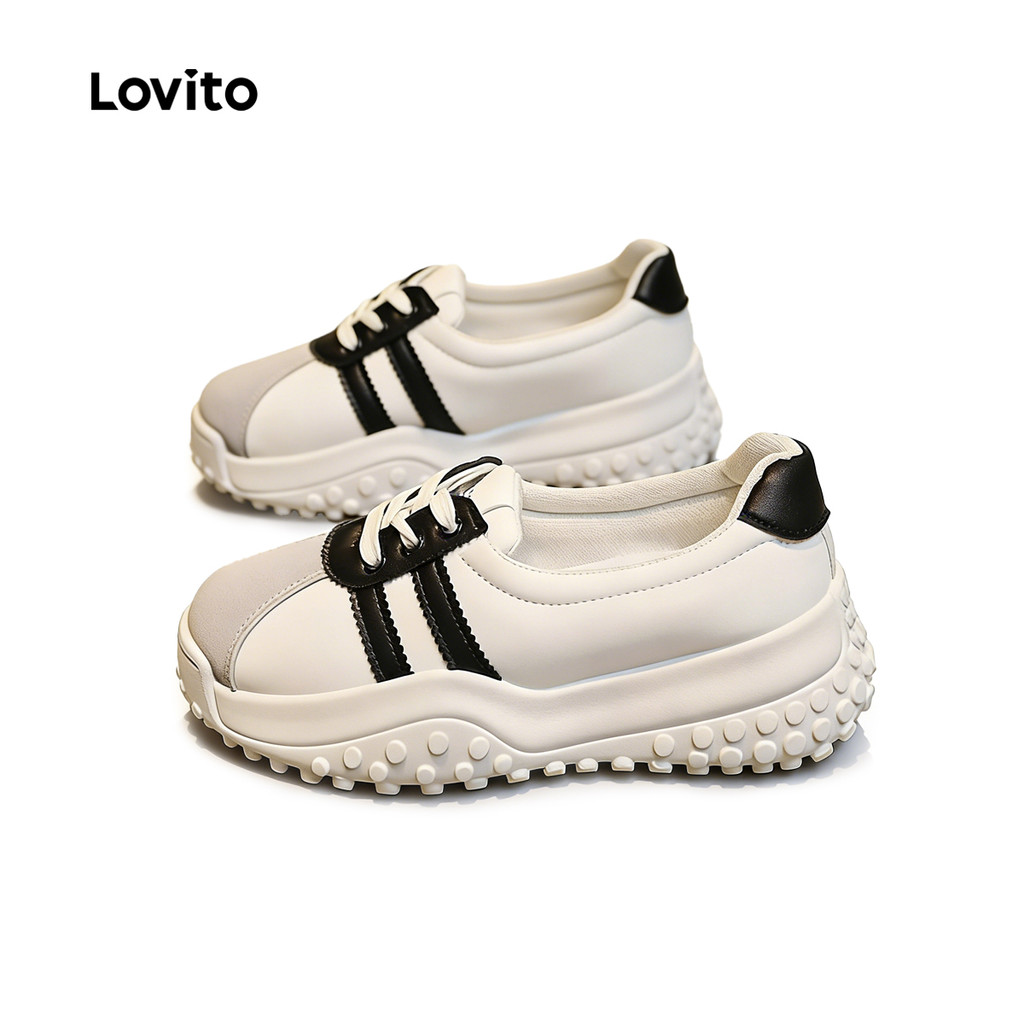 Lovito  Casual Commute Tênis para Mulheres. LFA106024 em Oferta na Shopee