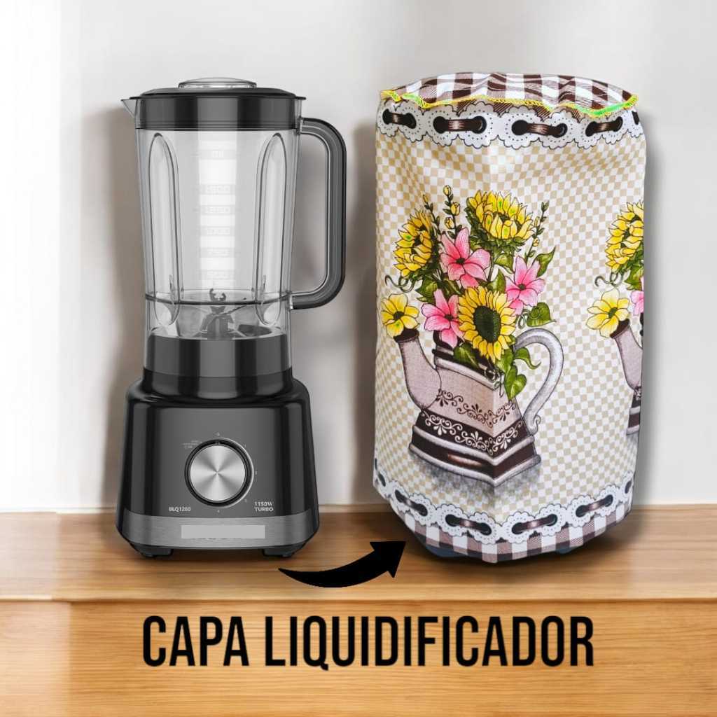 Capa Protetora Liquidificador Tecido Estampada Lavável Casa Cozinha Decoração Eletrodomésticos em Oferta na Shopee