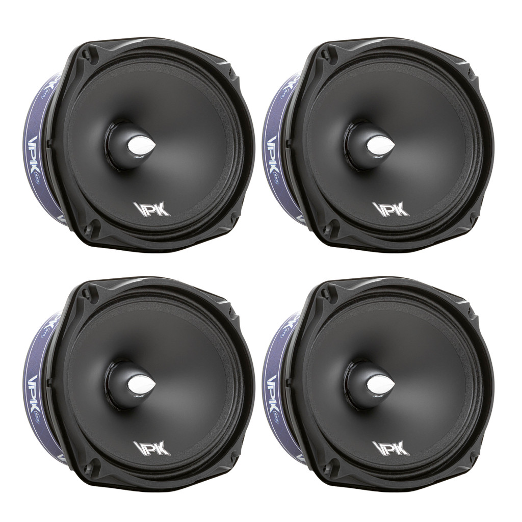 4 Alto Falante 6x9 Polegadas QVS 600w Rms 4 Ohms VPK Bobina Simples Par Som Automotivo Medio Mid bass