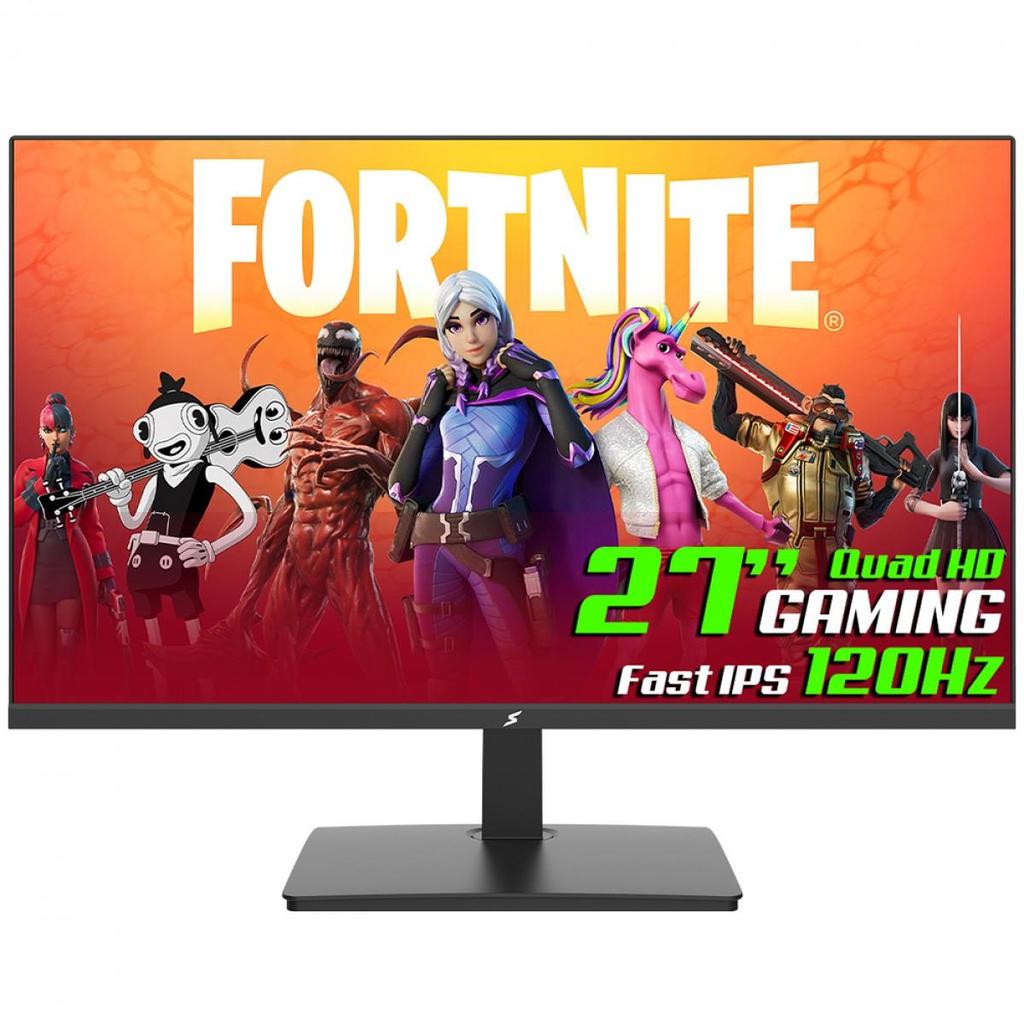 Monitor Gamer SuperFrame View, 27 Pol, Quad HD, Fast IPS, 120Hz, 110% sRGB, HDR, FreeSync, HDMI/DP em Oferta na Shopee