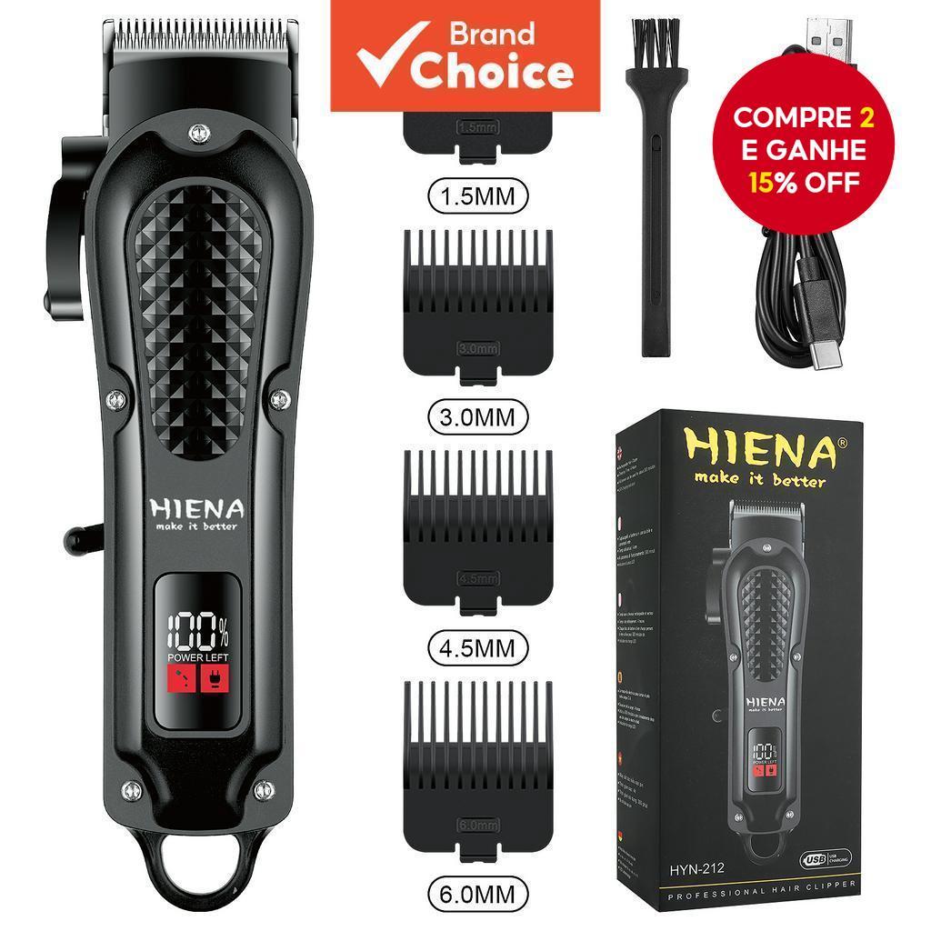 HYN-212 Máquina de cortar cabelo profissional Máquina de cortar cabelo elétrica recarregável Aparador de barba Homens Na em Oferta na Shopee