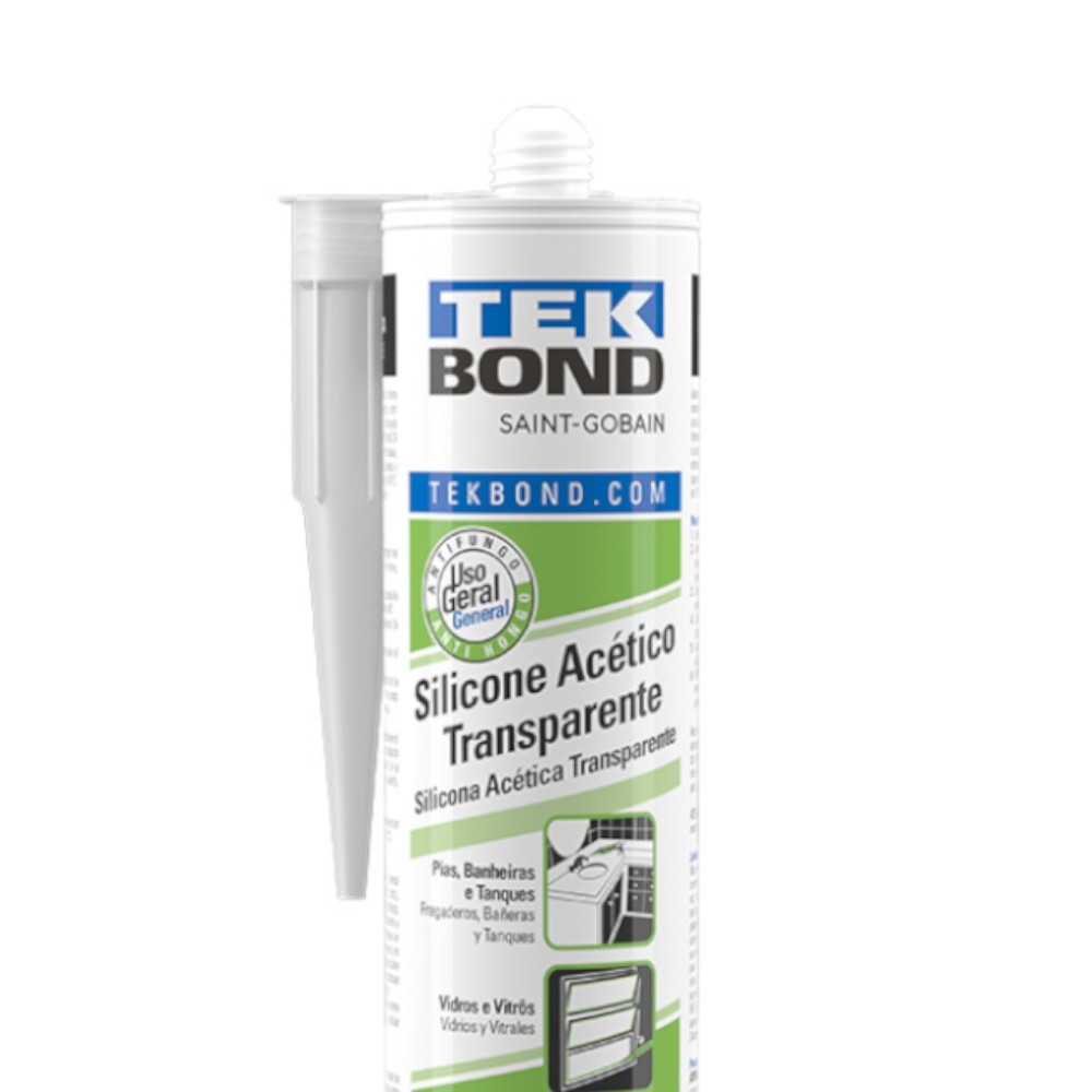 Detalhes do Silicone acético multiuso 270 ml - TekBond