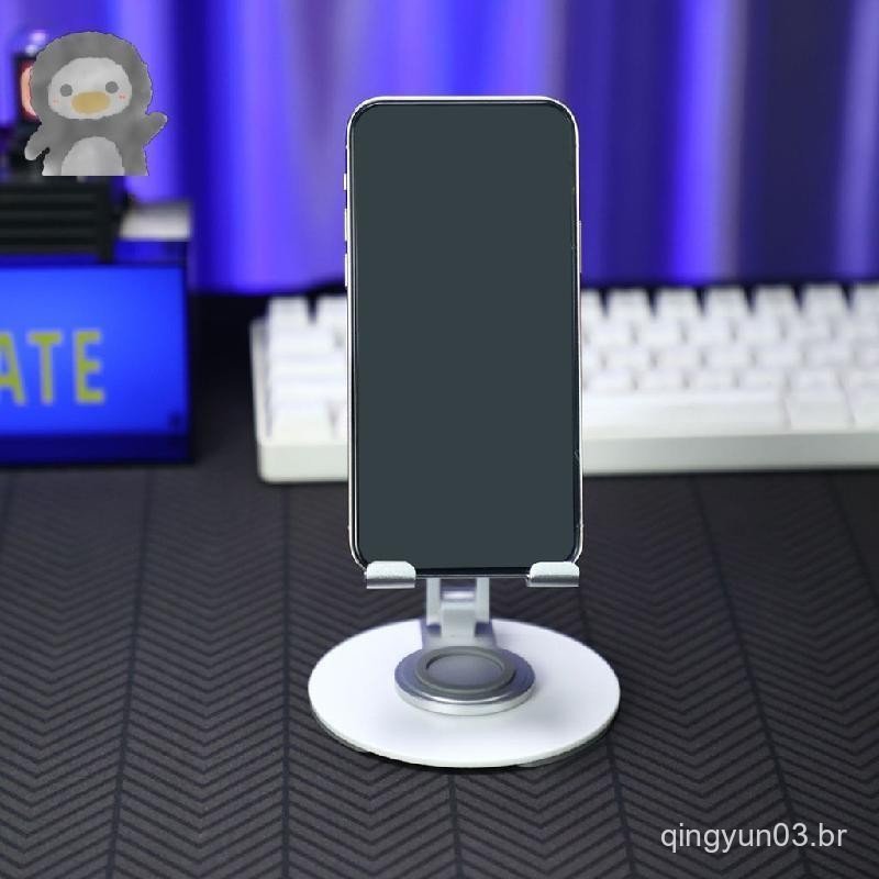 Suporte De Mesa Dobrável De Alumínio Para Tablet-Ajustável Vários Dispositivos Streaming , Uso Em Escritório E Laptop