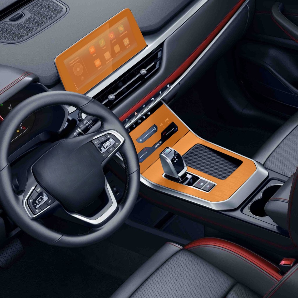 Película PPF Proteção Kit Multimídia Console Ar Console Central Chery Tiggo 5X Pro 2026 Transparente TPU Anti Risco