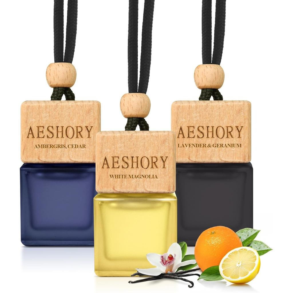 Aromatizador de Ar para Carro Aeshory - Pacote com 3, Coleção Hotel, Aromatizadores de Carro de Longa Duração, Inspirado