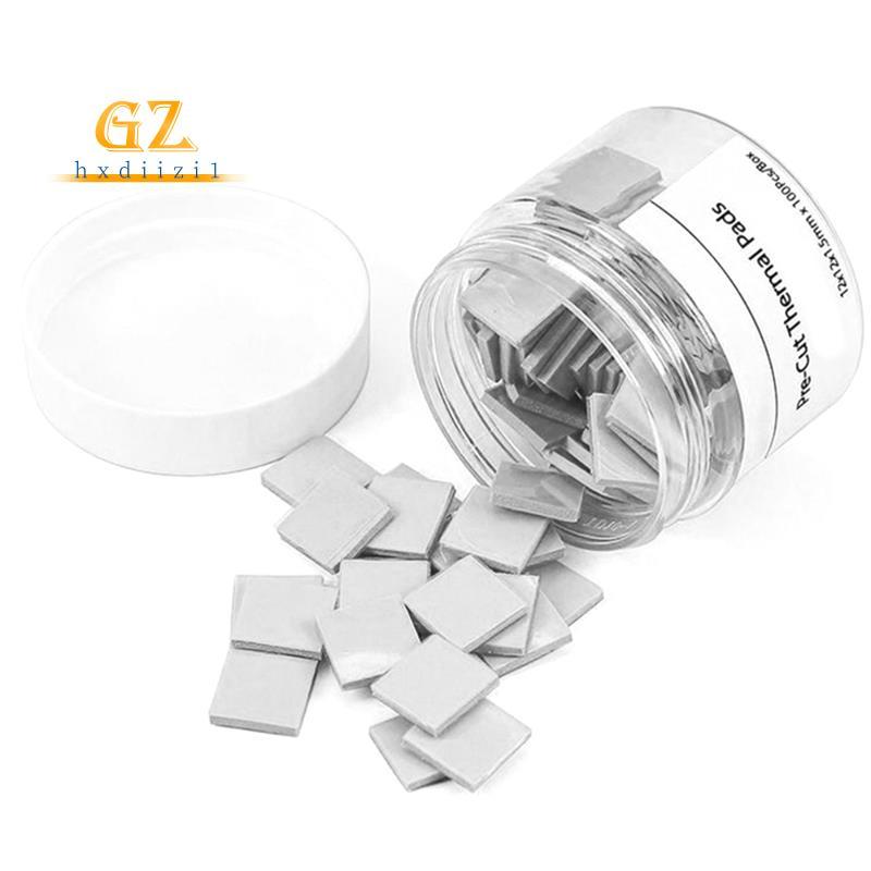 [gzhxdiizi1] 100 Pcs Almofada Térmica De Silicone Para Reparo De Celular , Notebook , Placa-Mãe , CPU , Tapete Pré-Corta